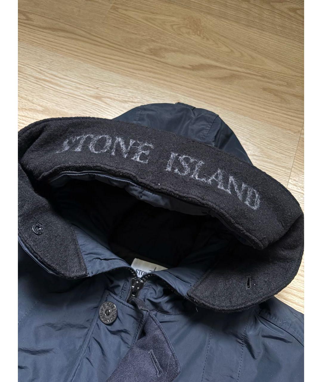 STONE ISLAND Темно-синяя нейлоновая парка, фото 3