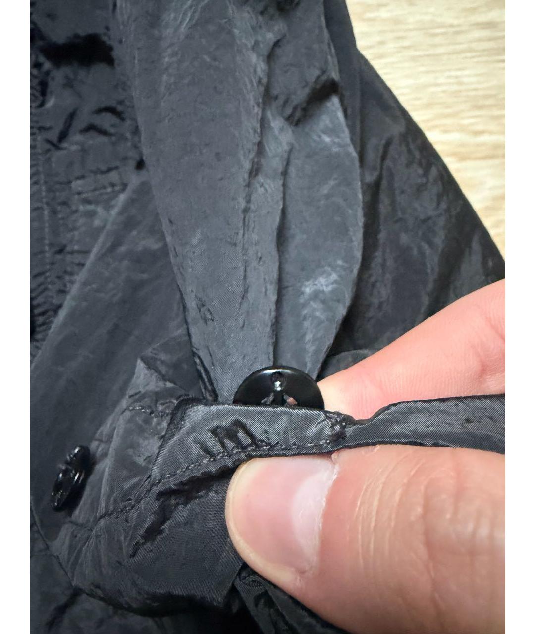 STONE ISLAND Черная нейлоновая спортивная куртка, фото 4
