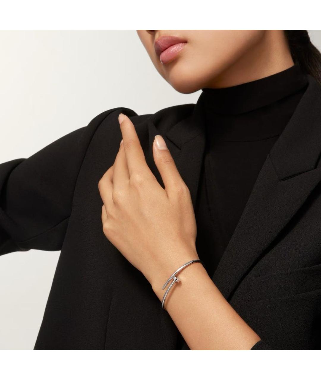 CARTIER Серебряный браслет из белого золота, фото 4
