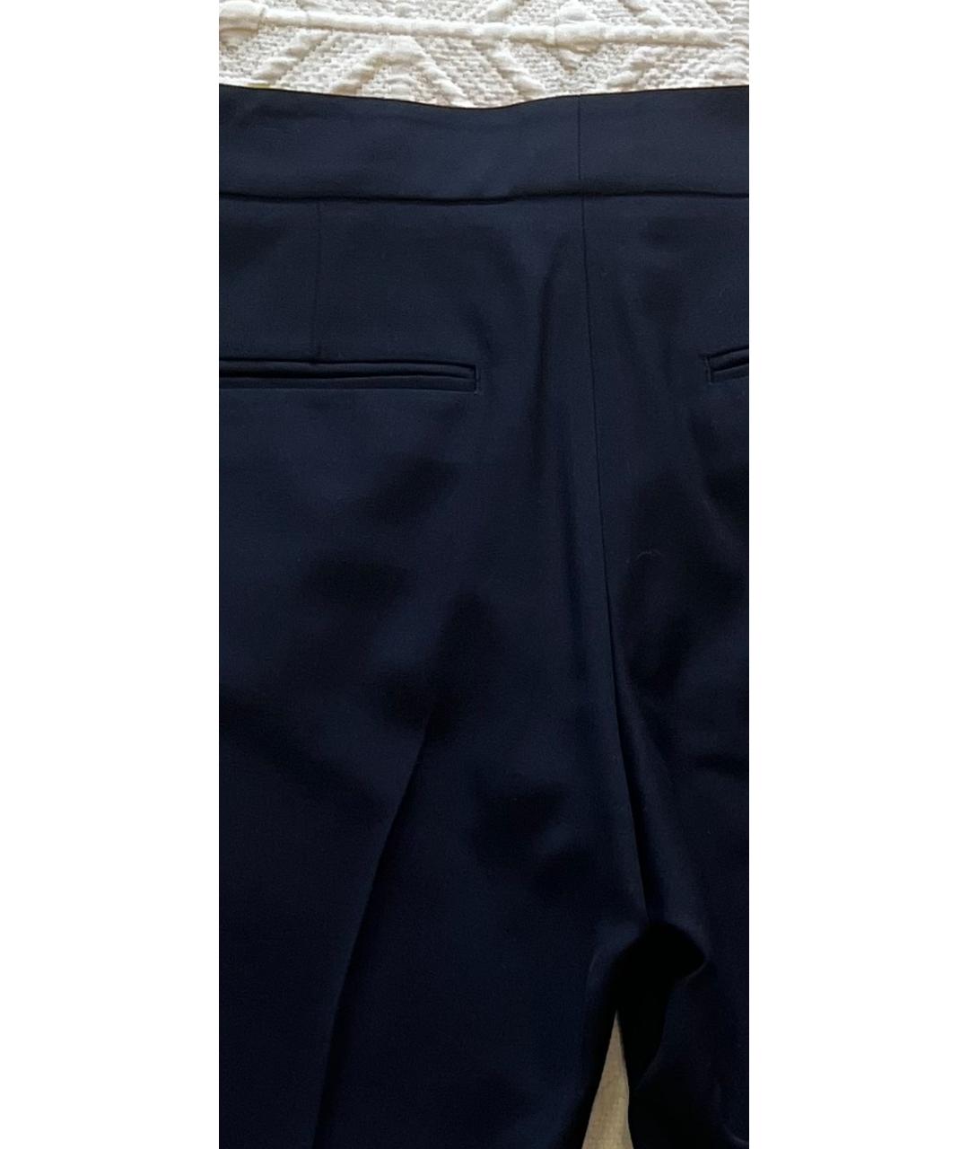 ETRO Темно-синие вискозные брюки узкие, фото 4