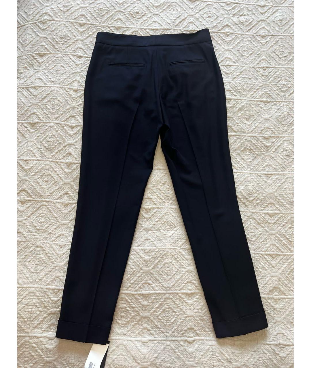 ETRO Темно-синие вискозные брюки узкие, фото 6