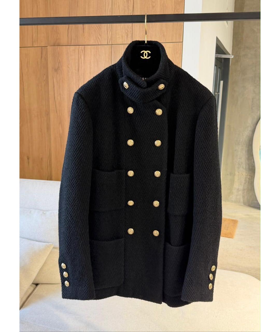 CHANEL Черное пальто, фото 7