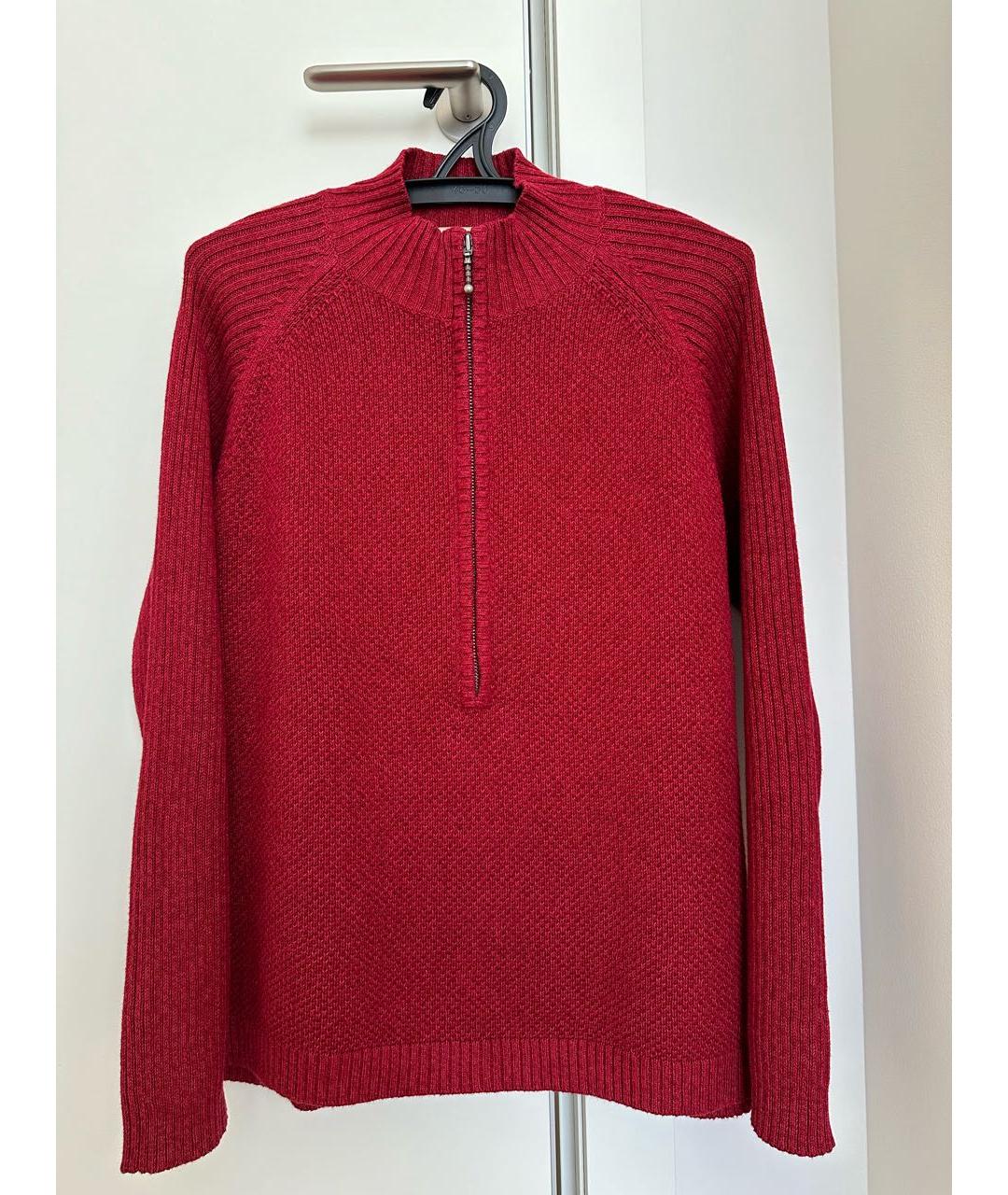 WOOLRICH Бордовый хлопковый джемпер / свитер, фото 8
