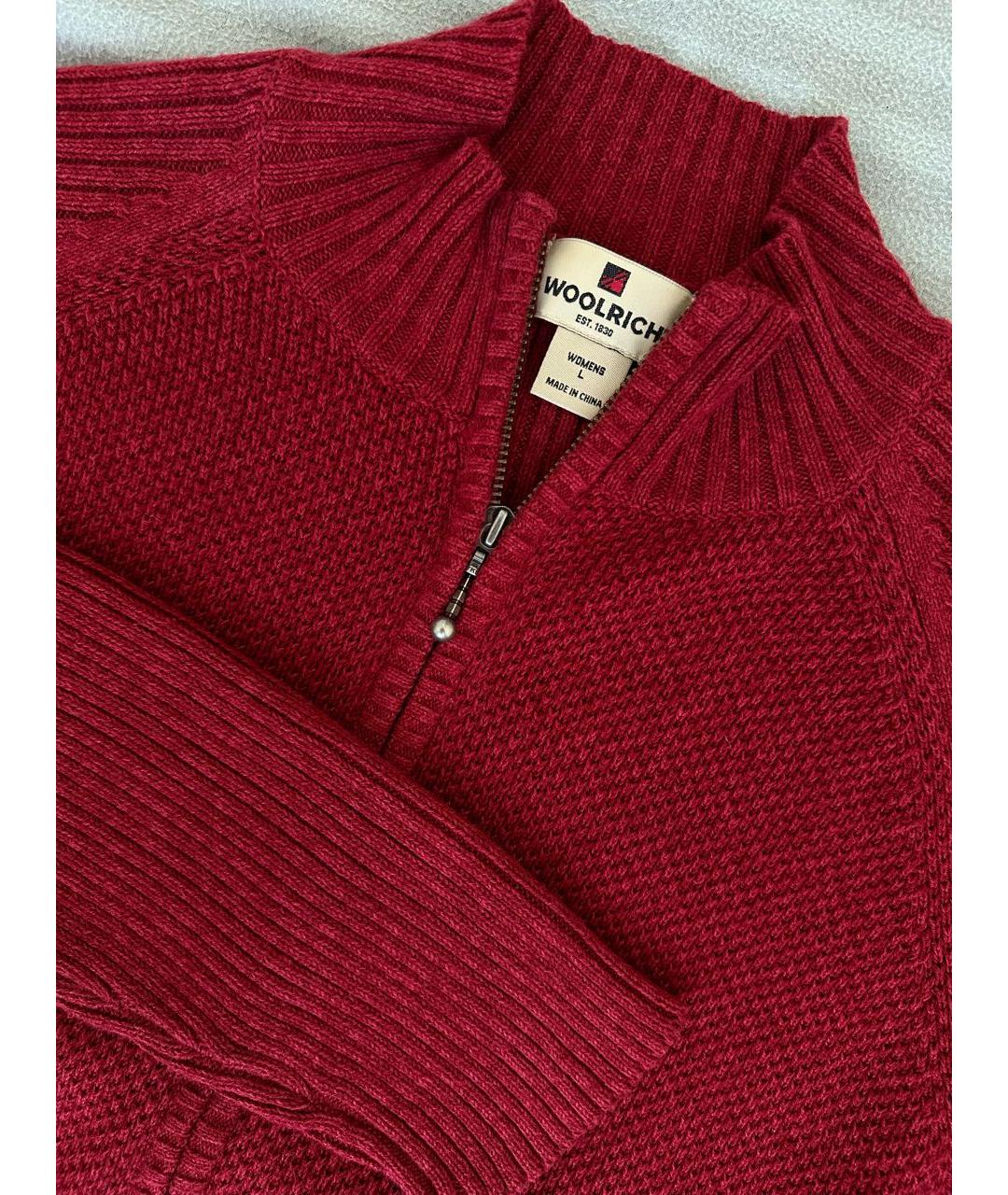 WOOLRICH Бордовый хлопковый джемпер / свитер, фото 3