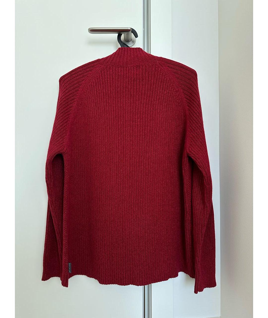 WOOLRICH Бордовый хлопковый джемпер / свитер, фото 2
