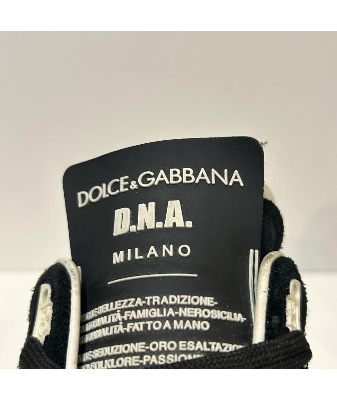 DOLCE&GABBANA Мульти кожаные низкие кроссовки / кеды, фото 4