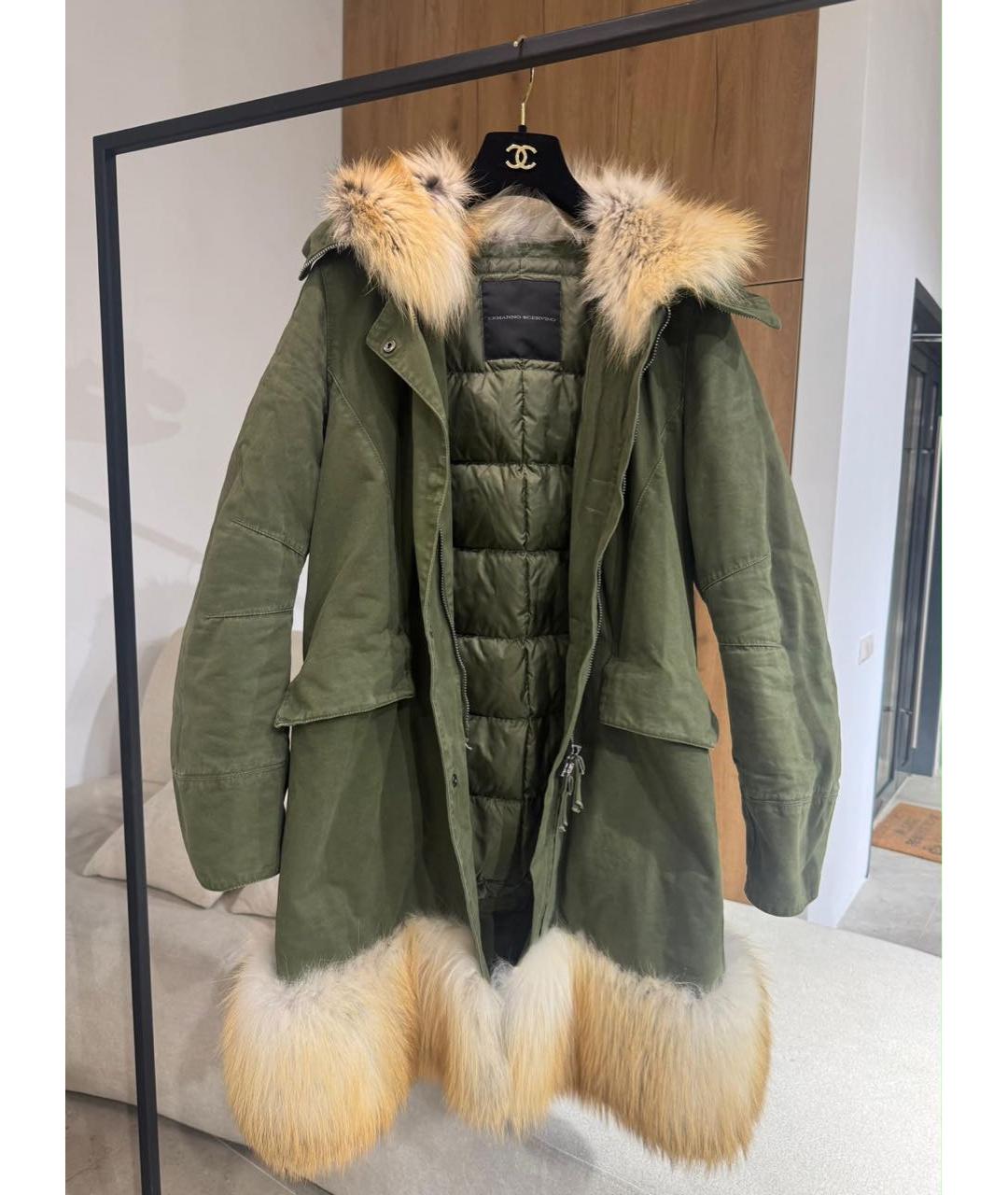 ERMANNO SCERVINO Хаки парка, фото 2