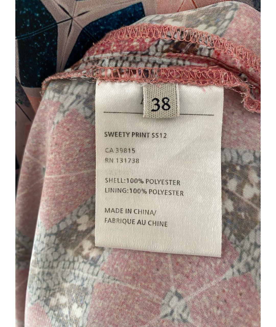 ACNE STUDIOS Мульти полиэстеровое повседневное платье, фото 8