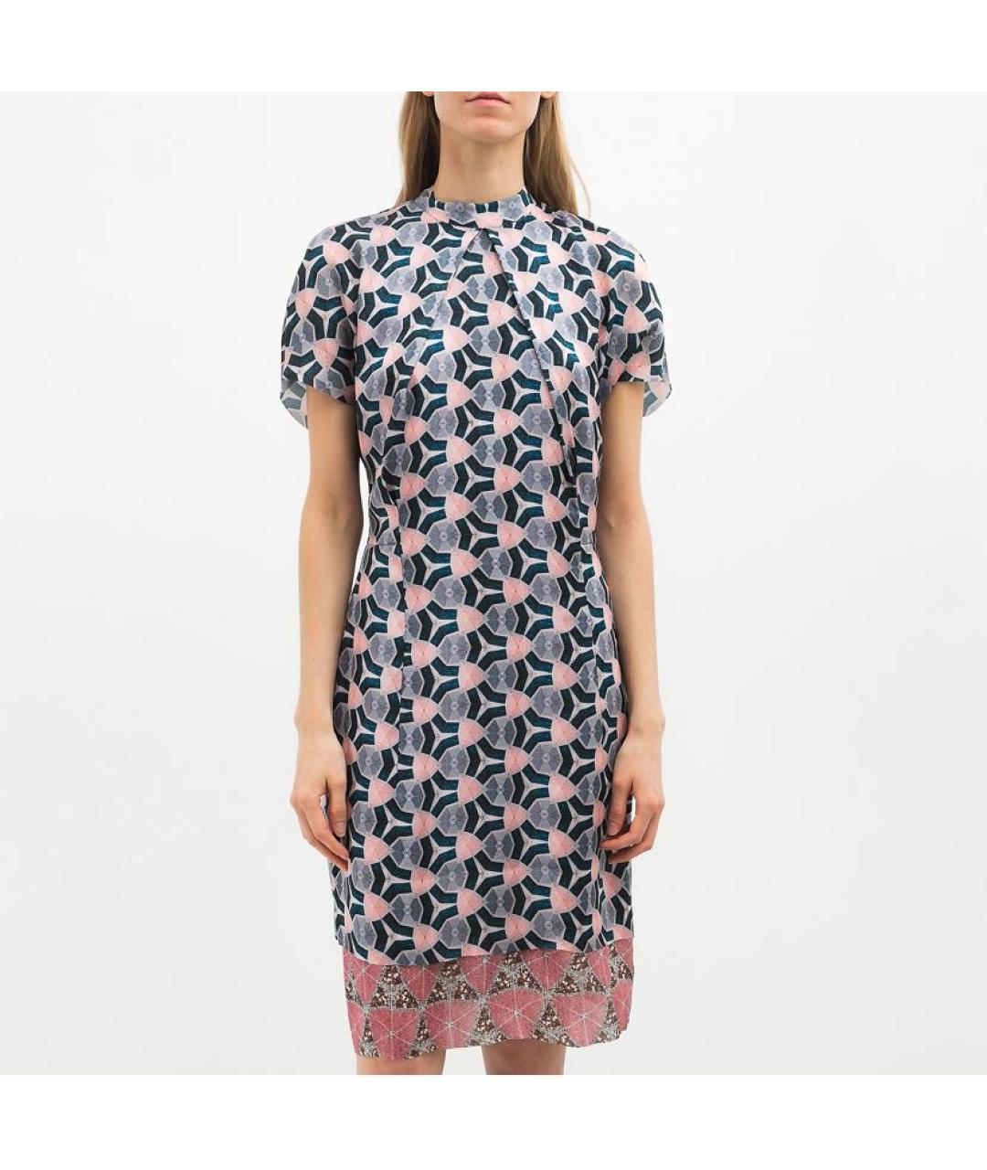 ACNE STUDIOS Мульти полиэстеровое повседневное платье, фото 5