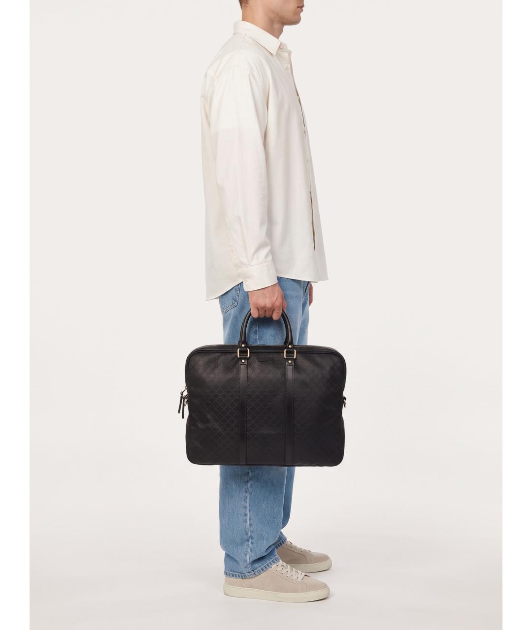 GUCCI Черный портфель, фото 8