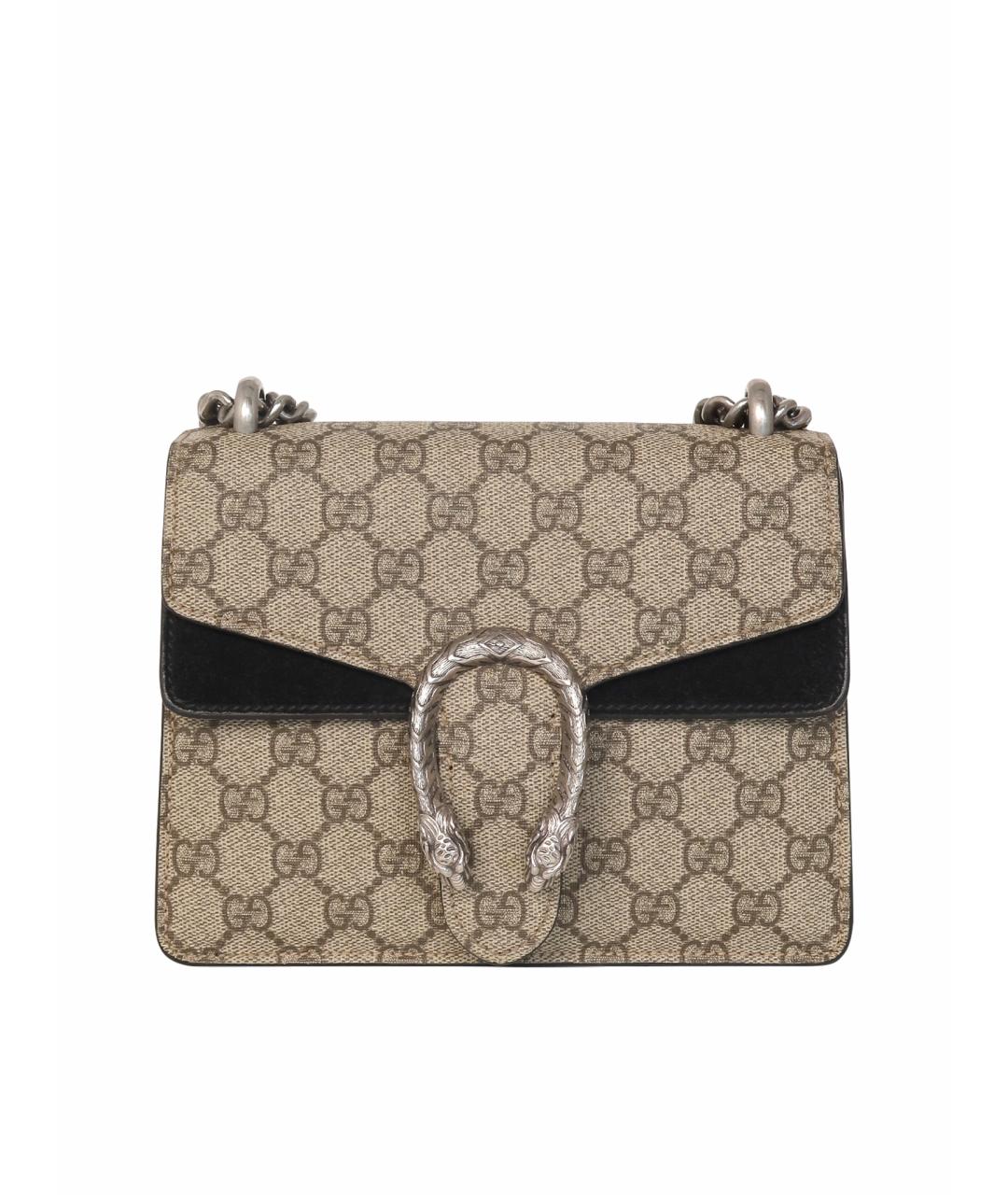 GUCCI Черная замшевая сумка через плечо, фото 1