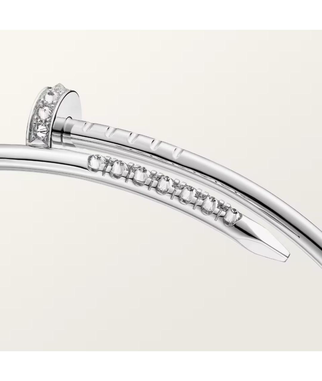 CARTIER Серебряный браслет из белого золота, фото 4