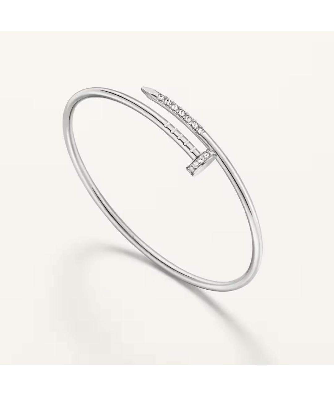 CARTIER Серебряный браслет из белого золота, фото 2