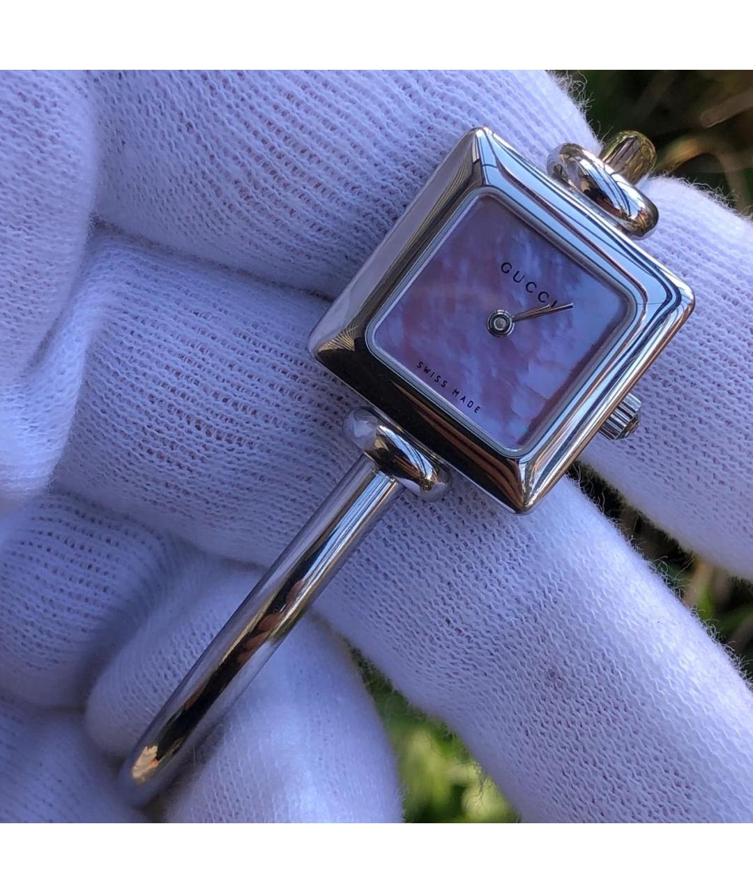 GUCCI Серебряные часы, фото 3