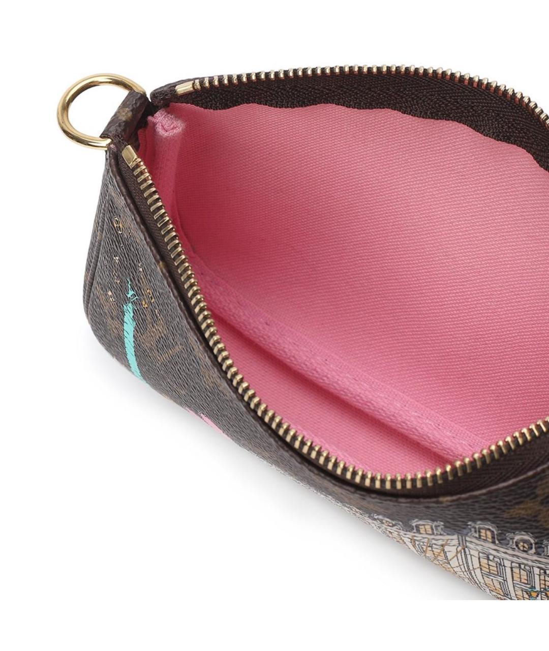 LOUIS VUITTON Коричневая кожаная сумка через плечо, фото 4