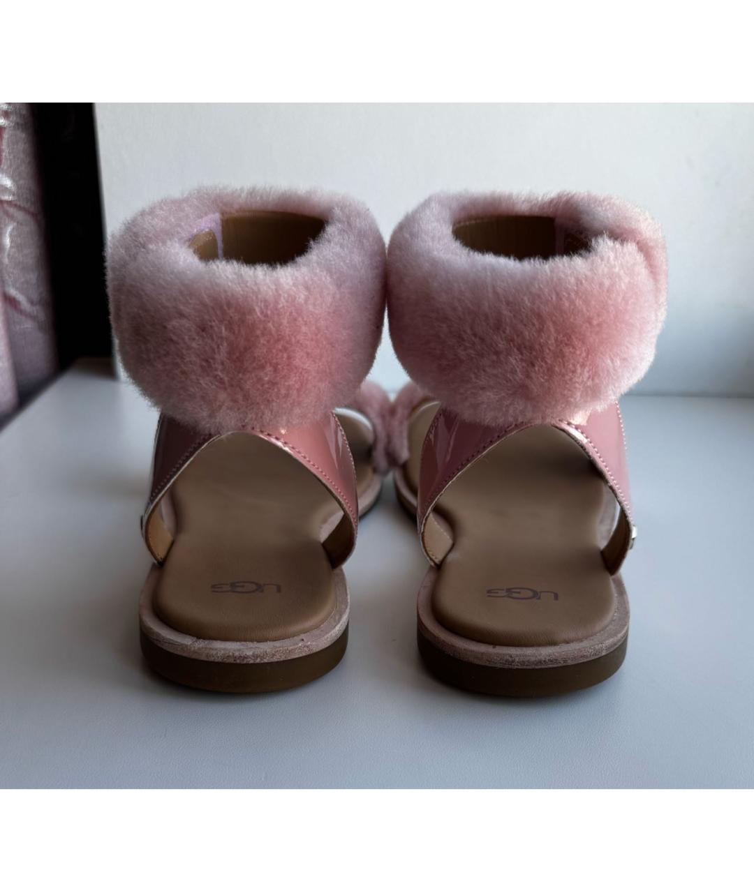 UGG Розовые сандалии, фото 4