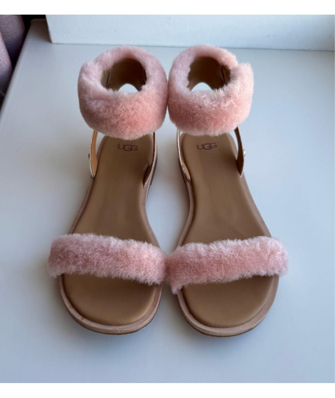 UGG Розовые сандалии, фото 2