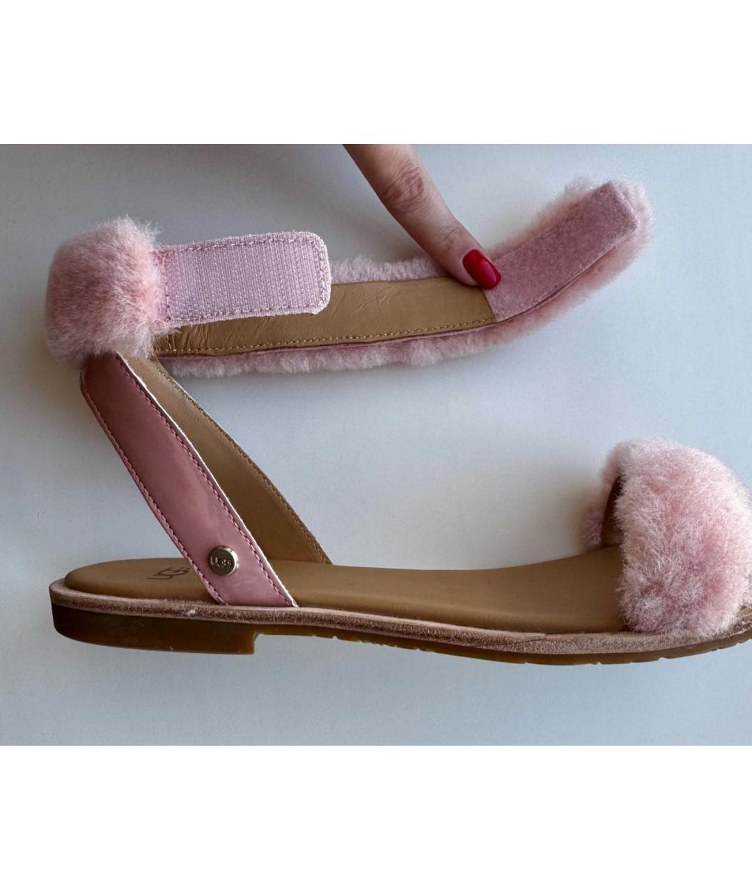 UGG Розовые сандалии, фото 6