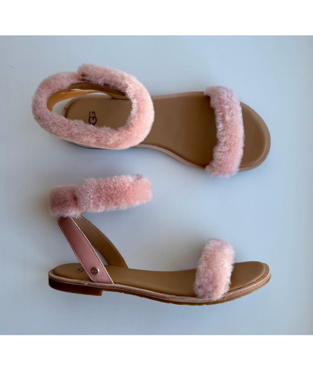 UGG Розовые сандалии, фото 9