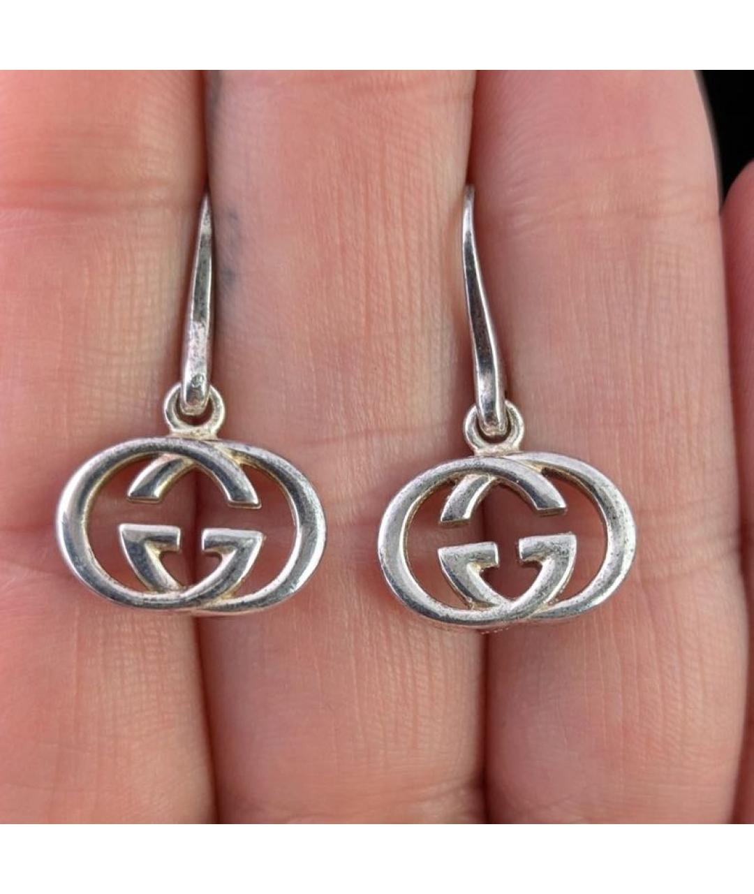 GUCCI Серебряные серебряные серьги, фото 4