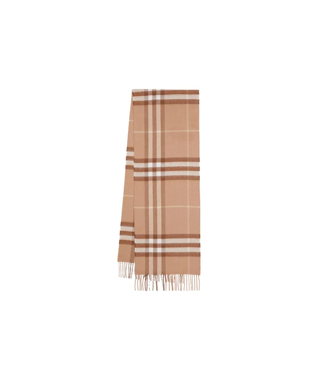 BURBERRY Бежевый кашемировый шарф, фото 5