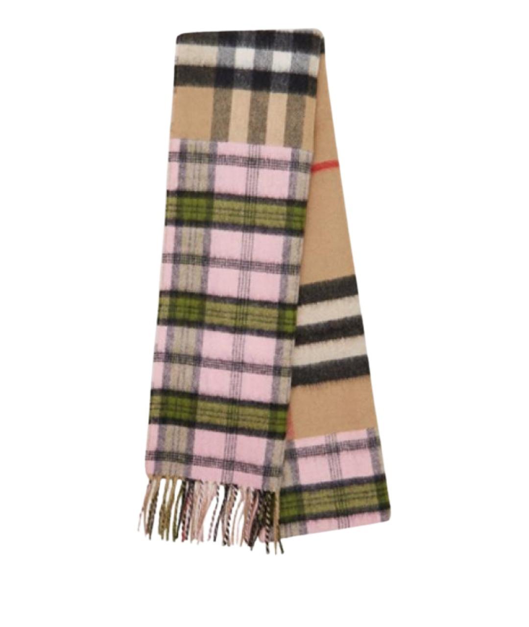 BURBERRY Бежевый кашемировый шарф, фото 1