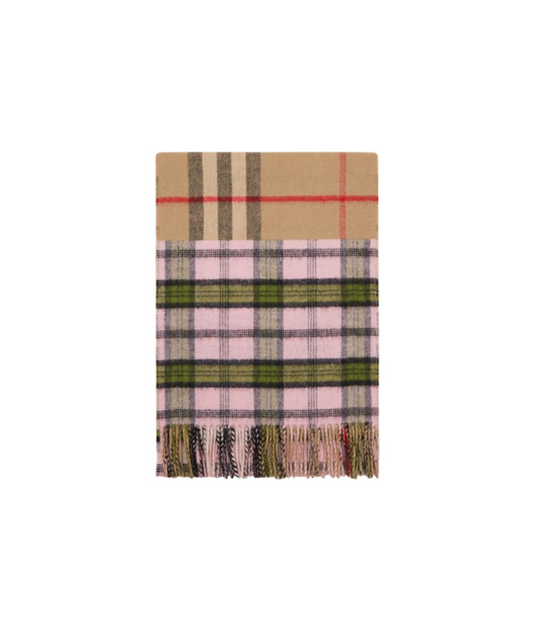 BURBERRY Бежевый кашемировый шарф, фото 2