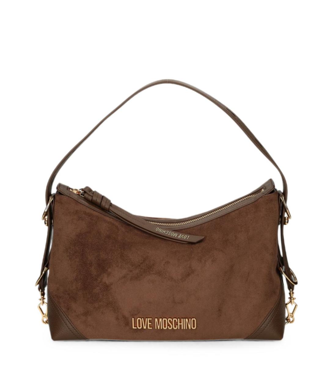 LOVE MOSCHINO Коричневая сумка тоут, фото 1