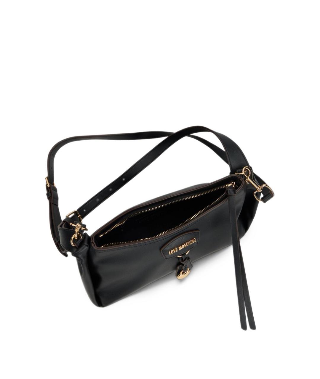 LOVE MOSCHINO Черная сумка тоут, фото 3