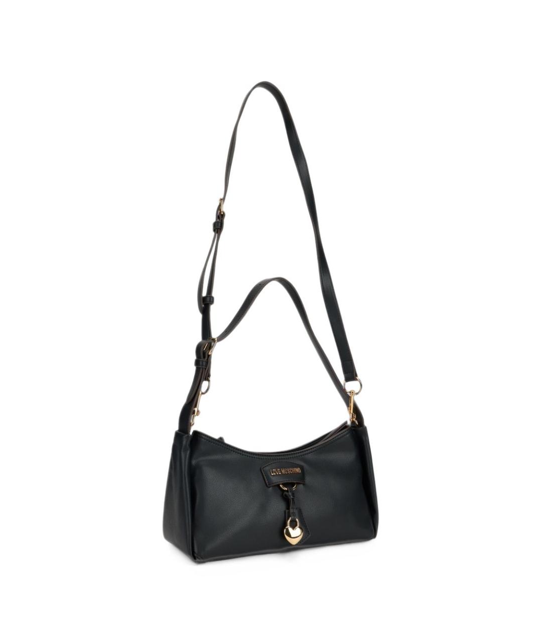 LOVE MOSCHINO Черная сумка тоут, фото 2