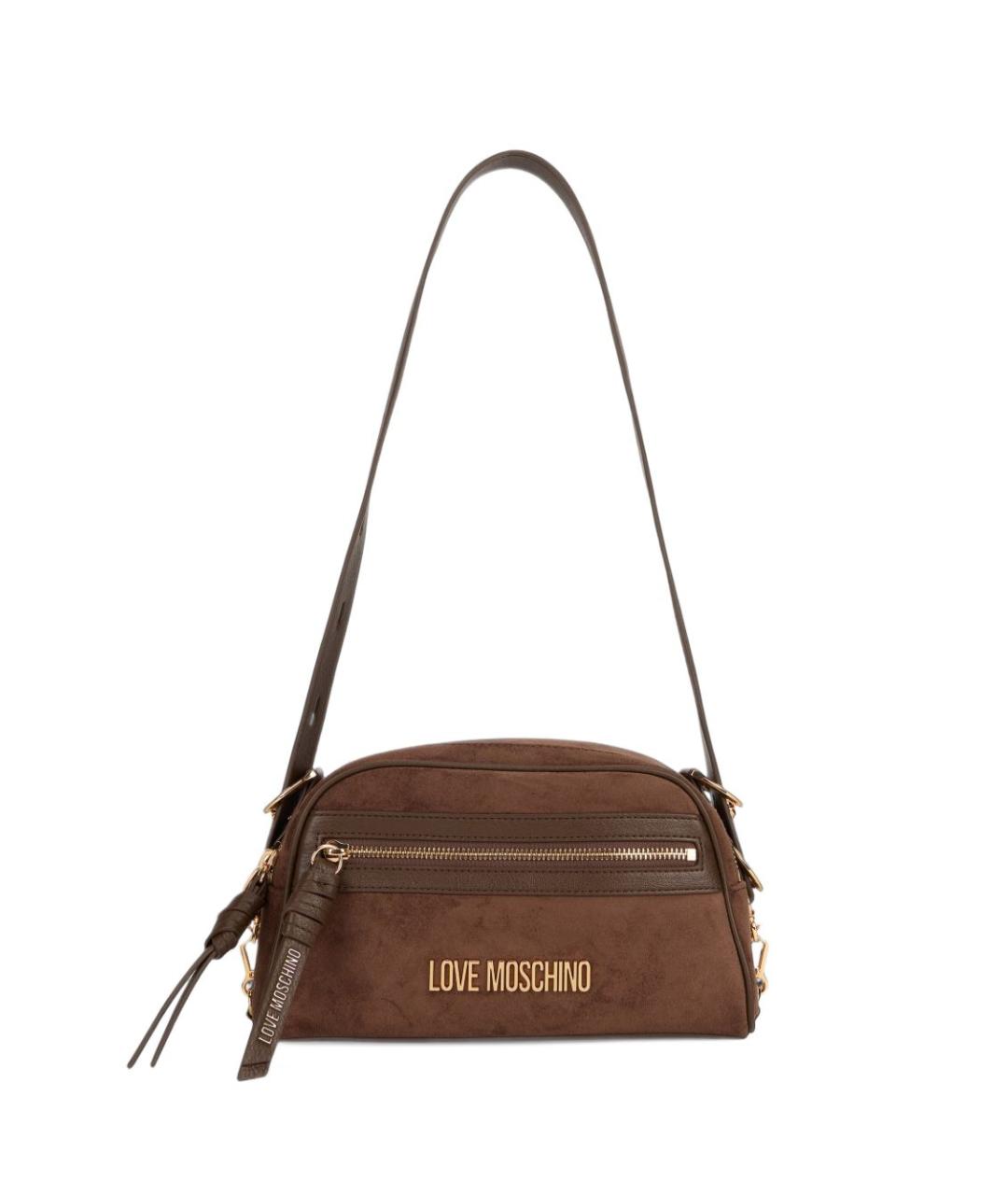 LOVE MOSCHINO Коричневая сумка тоут, фото 1