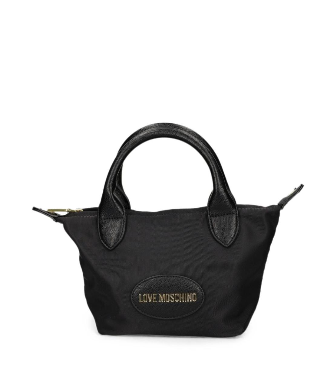LOVE MOSCHINO Черная сумка тоут, фото 1