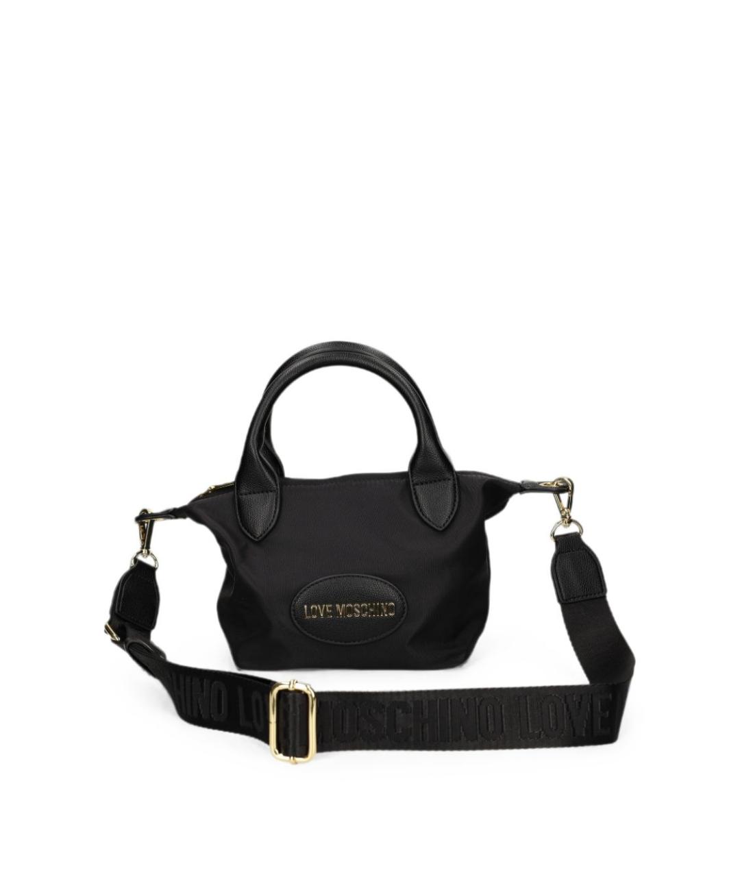 LOVE MOSCHINO Черная сумка тоут, фото 5