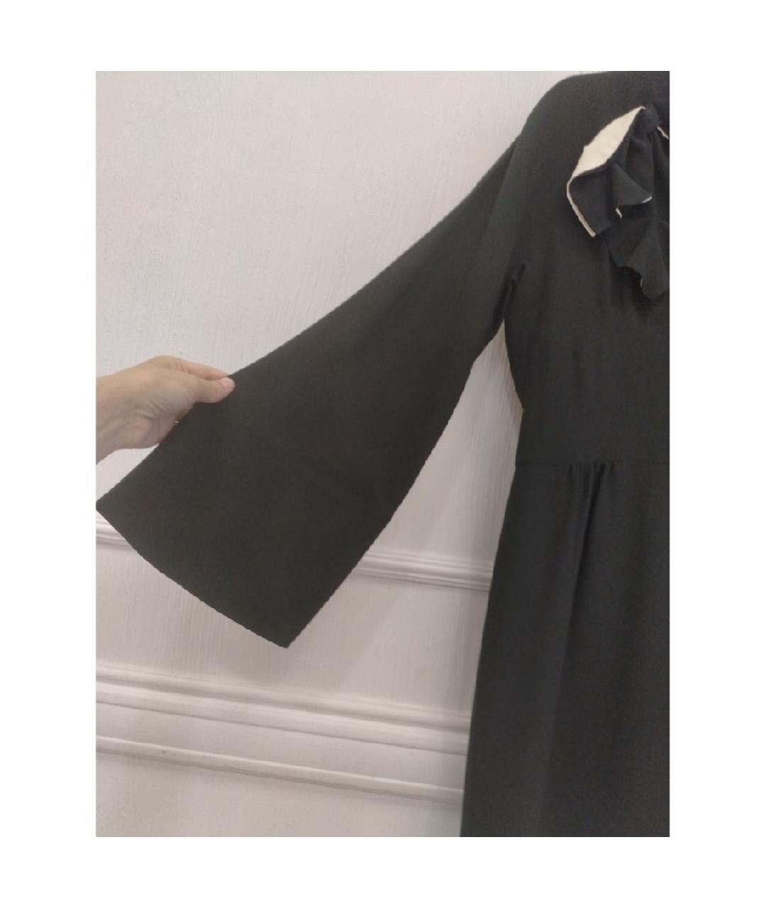 MARNI Черное шелковое платье, фото 4