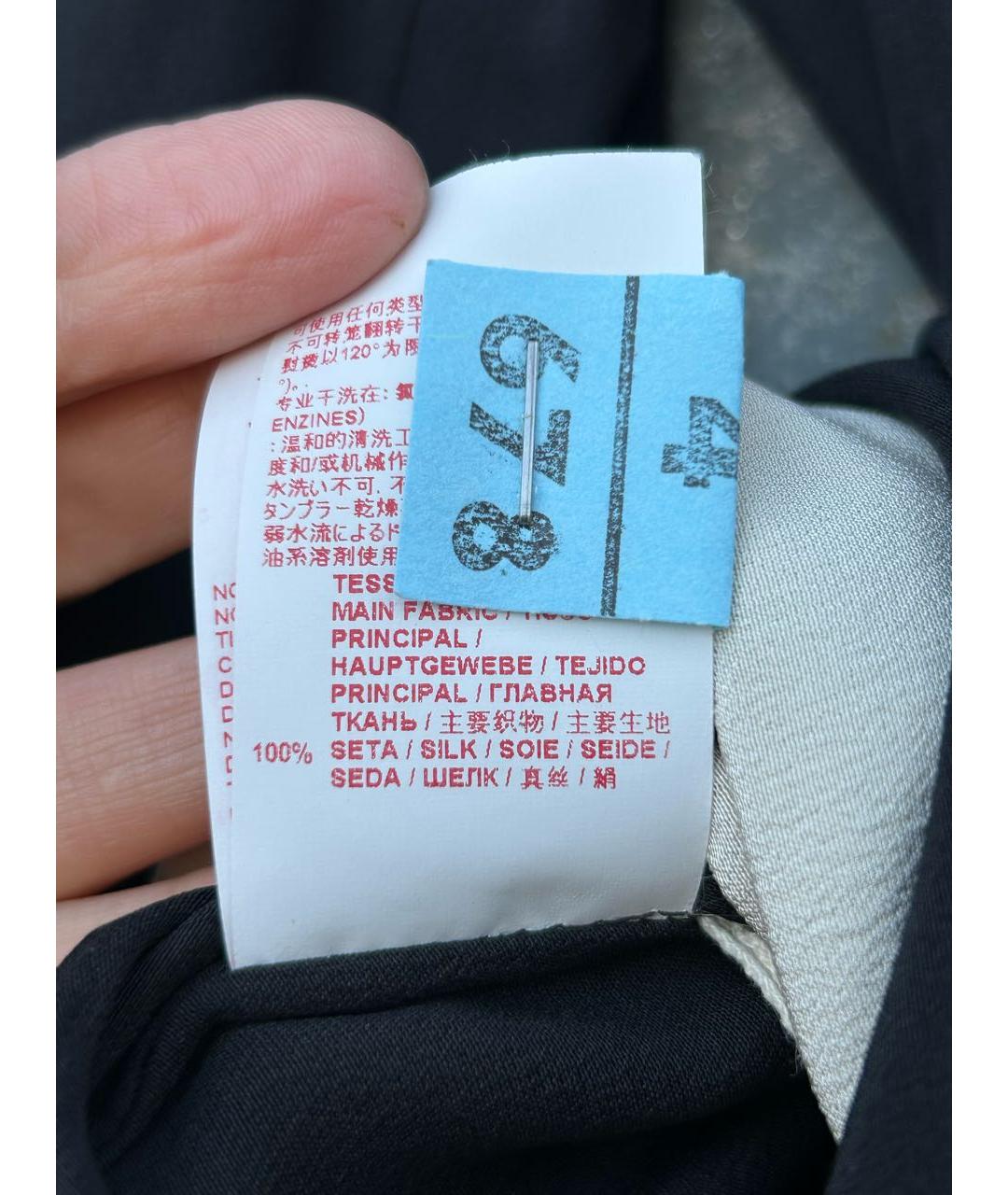 MARNI Черное шелковое платье, фото 6