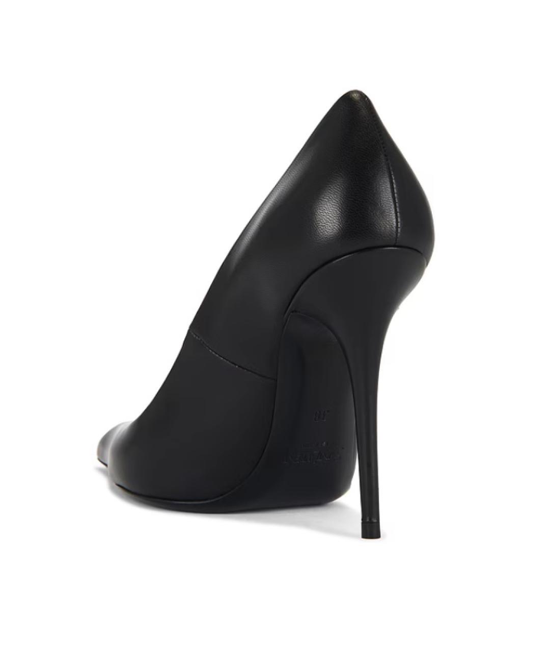 SAINT LAURENT Черные кожаные туфли, фото 8