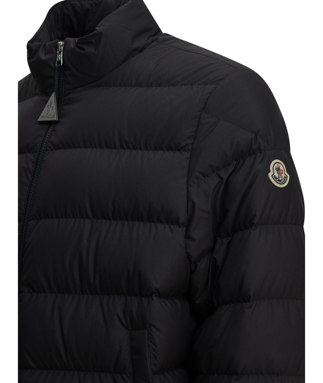 MONCLER Синяя полиэстеровая куртка, фото 4