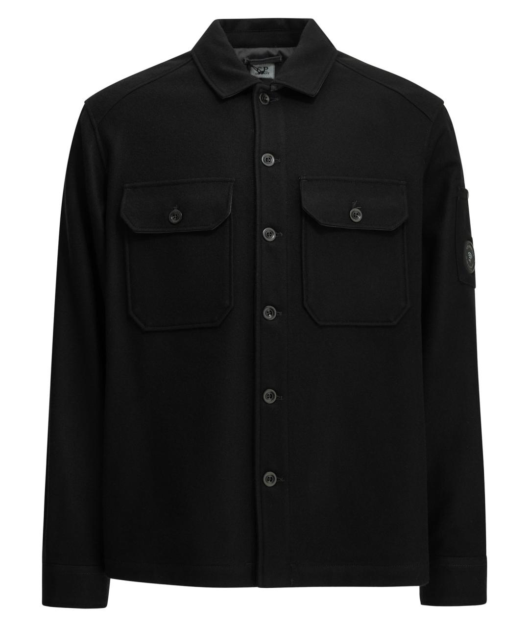 CP COMPANY Черная шерстяная куртка, фото 1