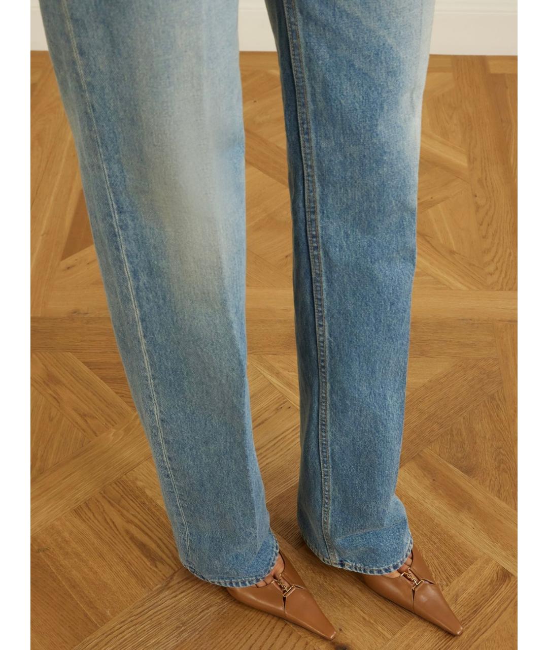SAINT LAURENT Коричневые кожаные туфли, фото 4