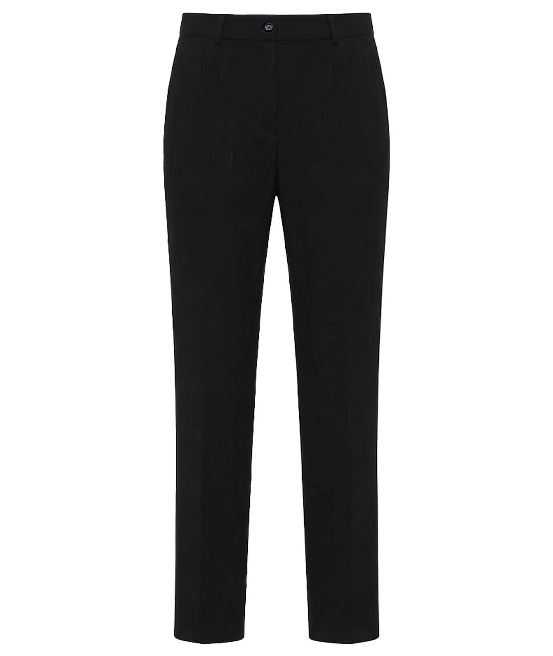 DOLCE&GABBANA Черные прямые брюки, фото 1