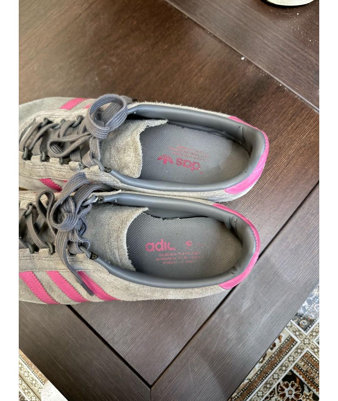 ADIDAS Серые замшевые низкие кроссовки / кеды, фото 3