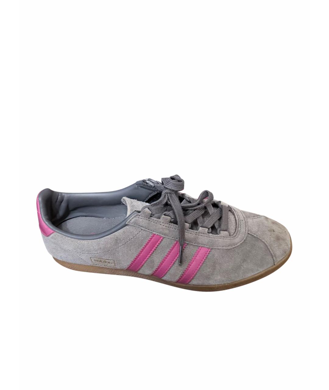 ADIDAS Серые замшевые низкие кроссовки / кеды, фото 7