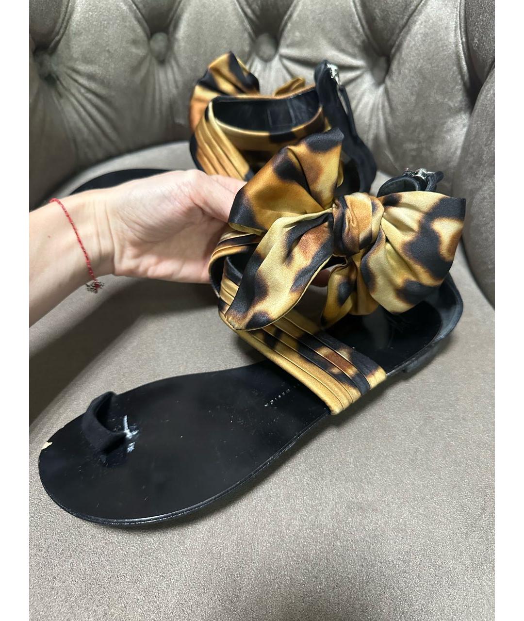 GIUSEPPE ZANOTTI DESIGN Черные замшевые босоножки, фото 2