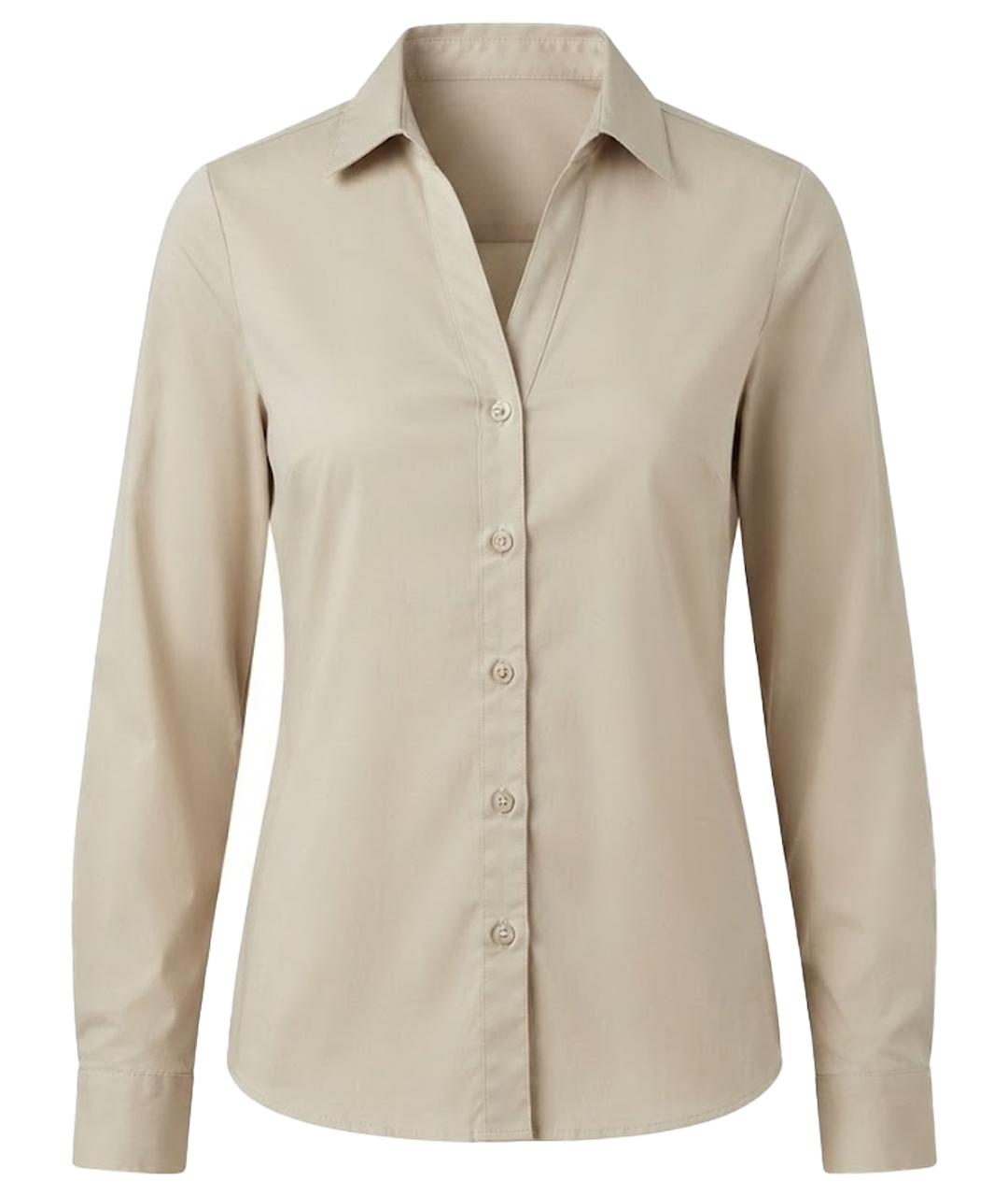 BURBERRY Бежевая хлопковая рубашка, фото 1