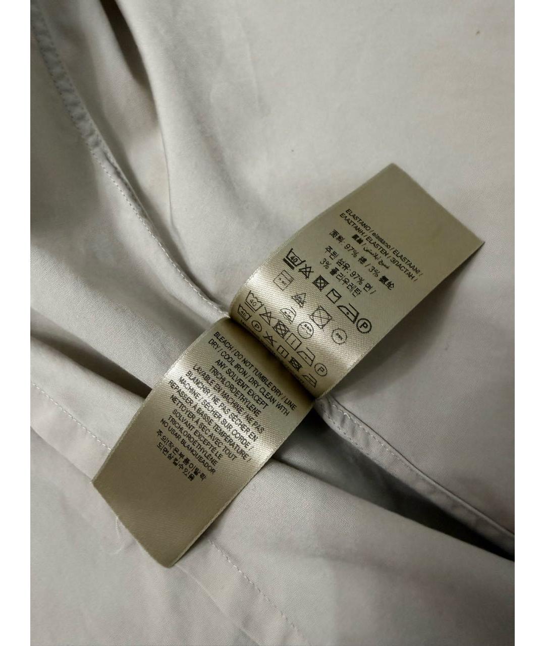 BURBERRY Бежевая хлопковая рубашка, фото 5