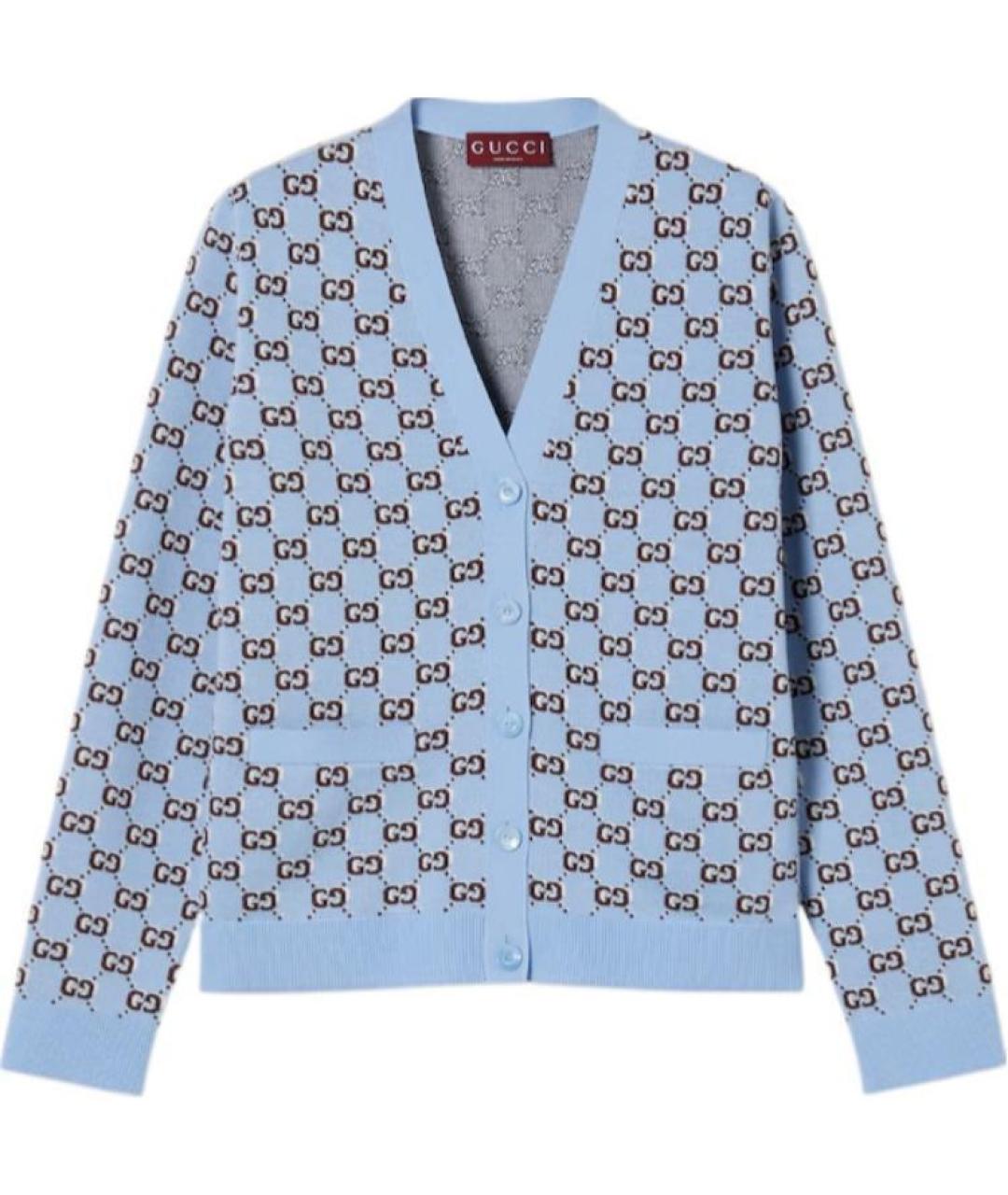 GUCCI Голубой кардиган, фото 1