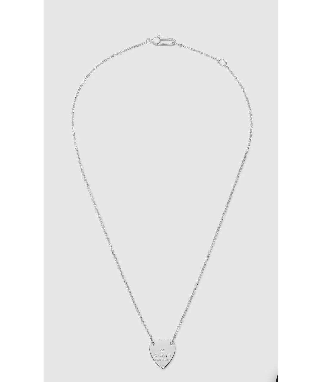 GUCCI Серебряное серебряное колье, фото 2