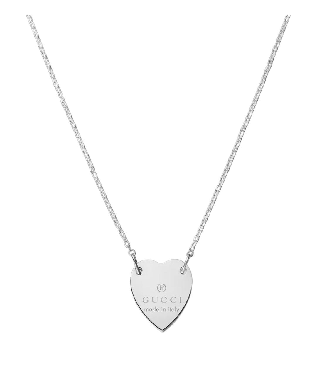GUCCI Серебряное серебряное колье, фото 1