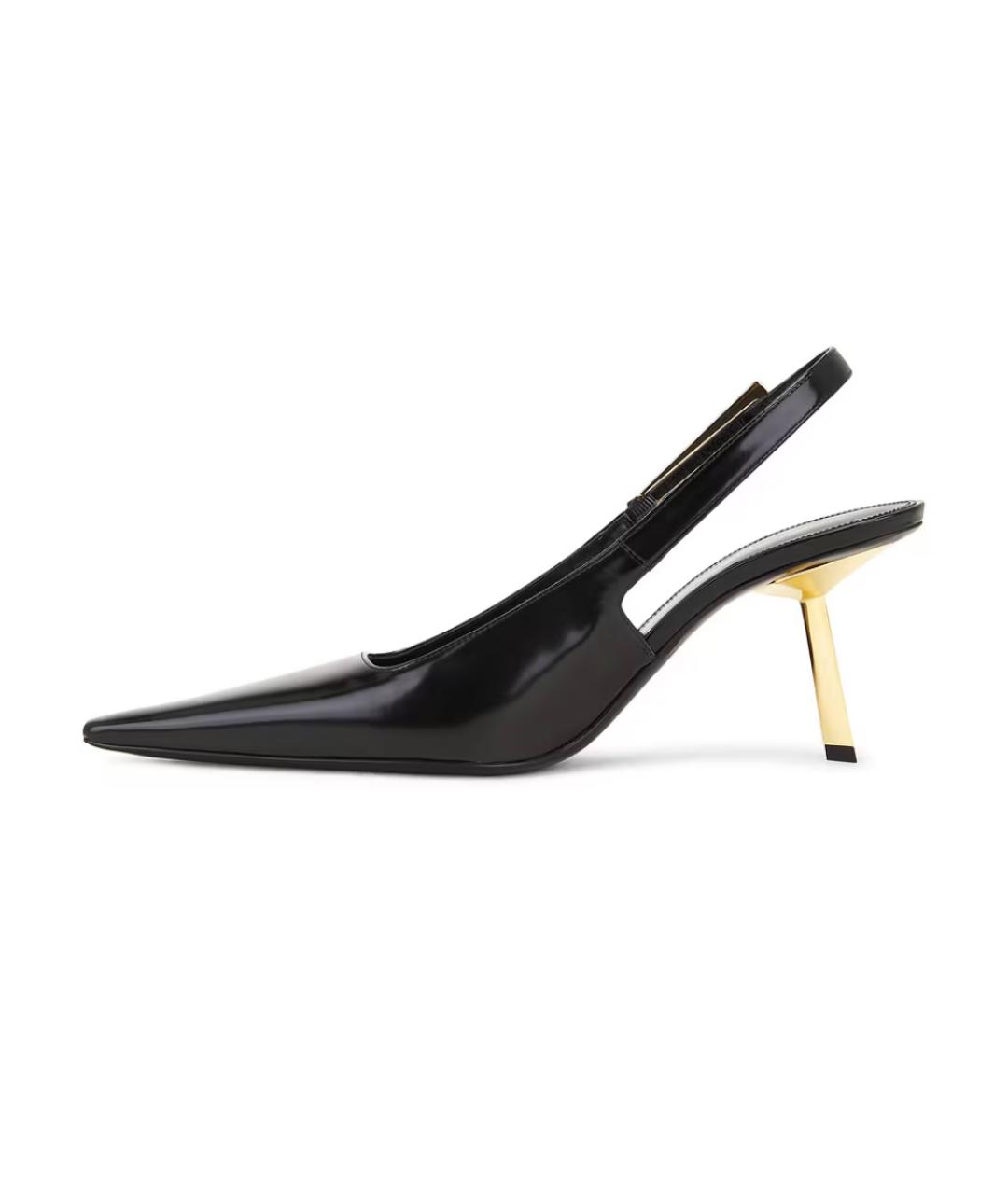 SAINT LAURENT Черные кожаные туфли, фото 6