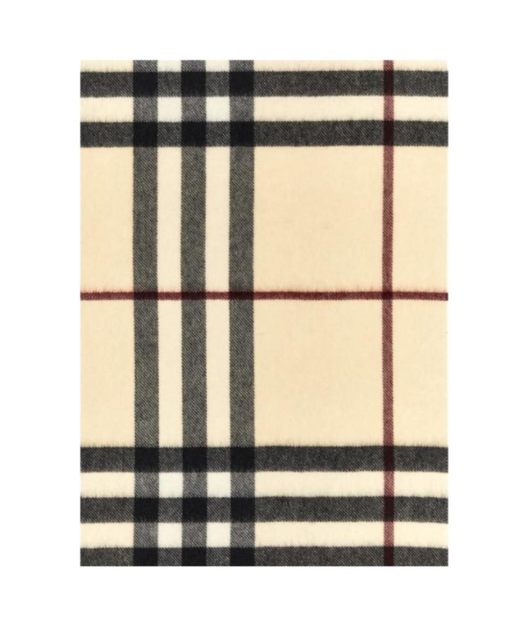 BURBERRY Бежевый кашемировый шарф, фото 4